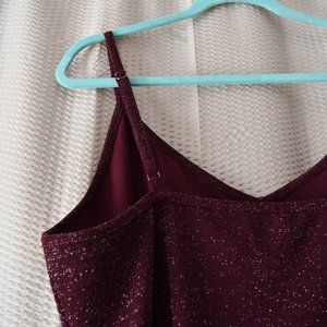 NWOT Forever 21 Burgundy Bodysuit 2XL